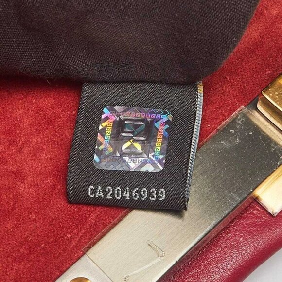 Fendi Red Leather Large Peekaboo Satchel Bag - Picture 12 of 12